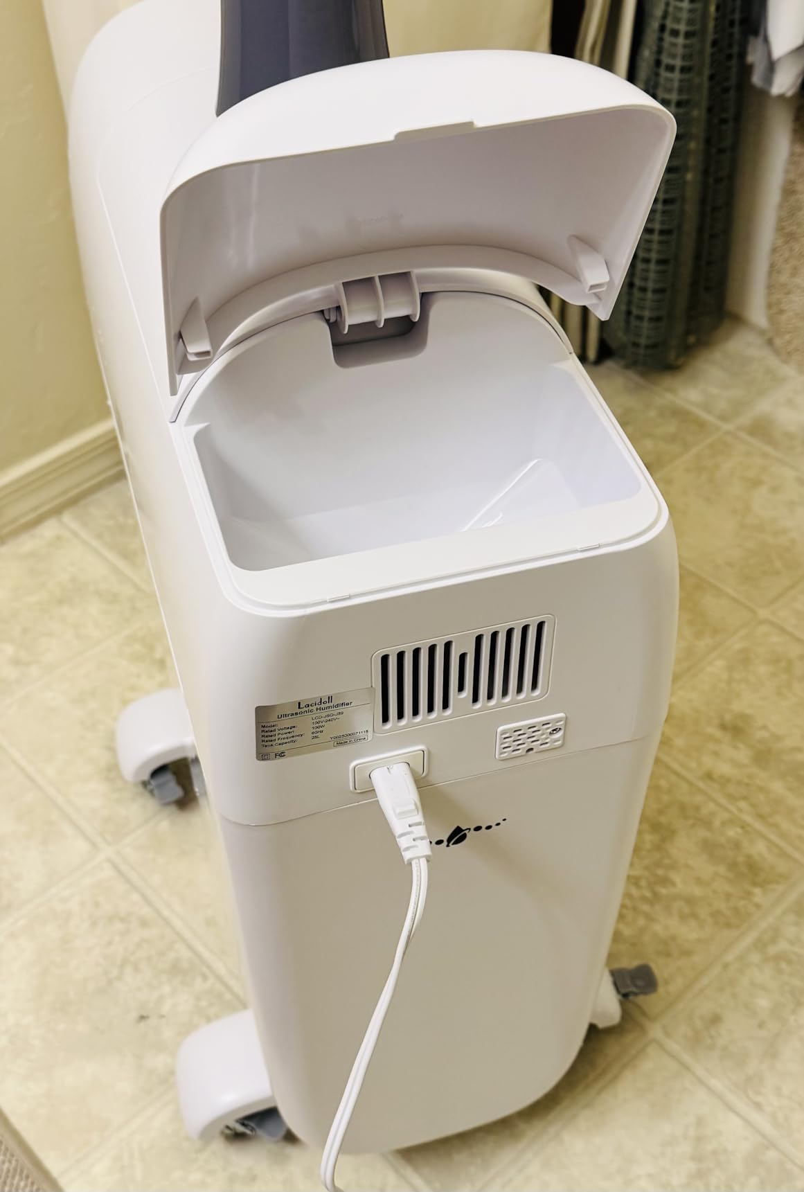 Lacidoll Humidifier Large Room 25L/6.6Gal Whole House Humidifier | Top-Fill Humidifiers for home with Extension Tube, Ideal for Plants, Office, Warehouse & Greenhouse customer photo 2