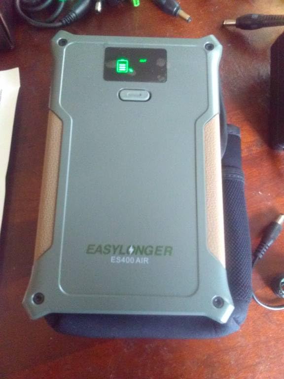 EASYLONGER ES400 AIR CPAP Battery Backup, 148Wh One-Night CPAP Power Supply for ResMed S9, AirSense 11/10, AirCurve 10/11, AirMini, DreamStation/2 - Travel, Camping, Outdoor, Blackout & Emergency Use customer photo 1