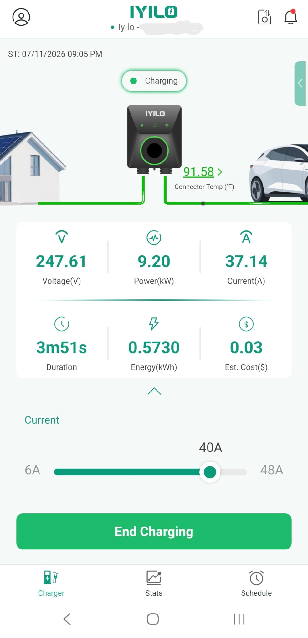 Level 2 EV Charger, 48Amp/11.5KW/240V, UL 2594, ETL & Energy Star customer photo 1