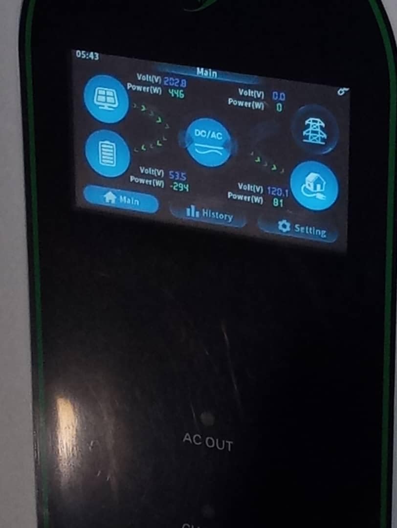 12KW Split Phase Hybrid Inverter 48V 120/240V, Pure Sine Wave MPPT customer photo 2