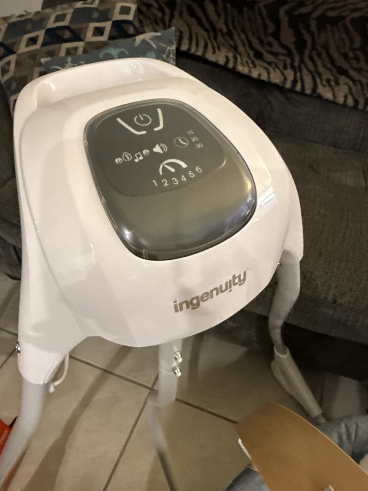 Ingenuity SimpleComfort Piano Playtime 4-in-1 Baby Swing & Rocker, Soothes & Grows with Baby, Rotating Seat Swings in 3 Directions, 6 Speeds & 12 Melodies, Removeable Rocker Seat, 0 Months to 2 Years customer photo 1
