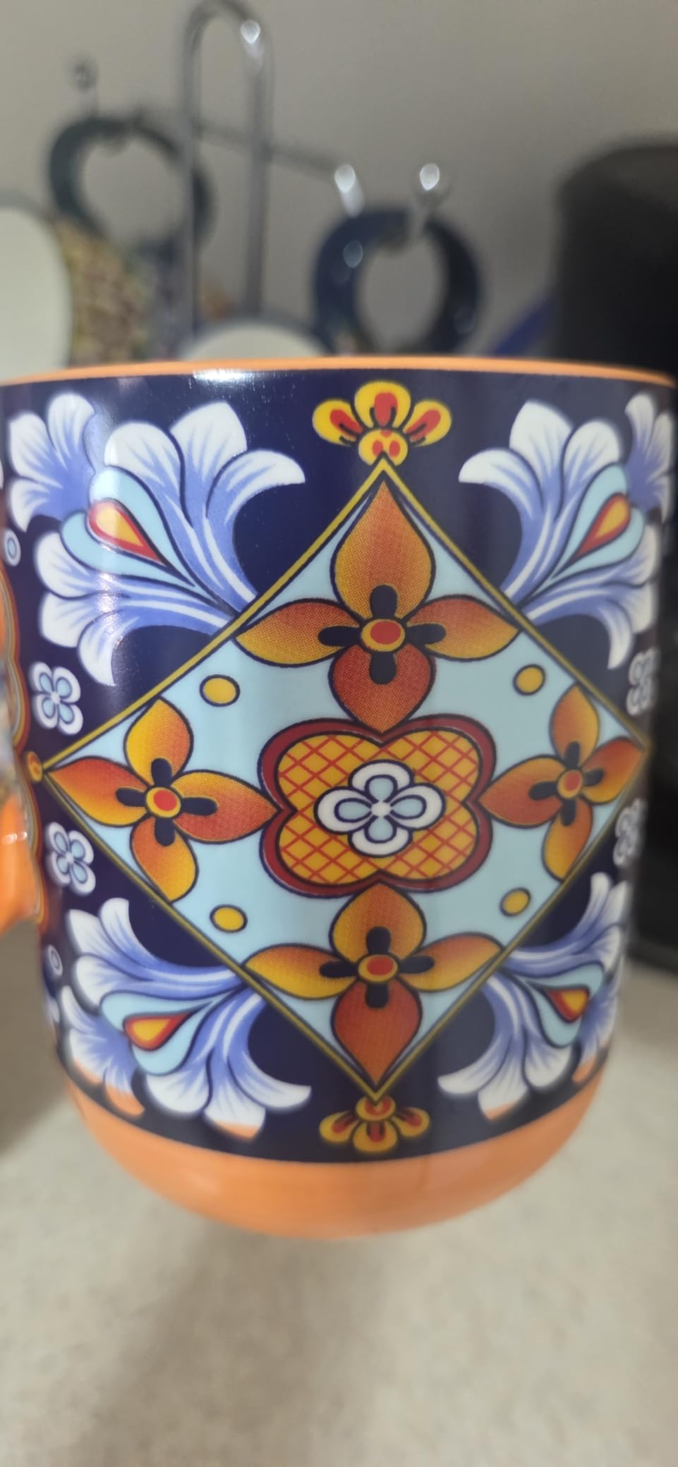vancasso Coffee Mugs Set of 6, 18oz Ceramic Coffee Cups, Colorful | Porcelain Coffee Mugs for Cappuccino, Latte, Espresso, Bohemian Mugs with Handle for Daily Use, Microwave & Dishwasher Safe customer photo 1