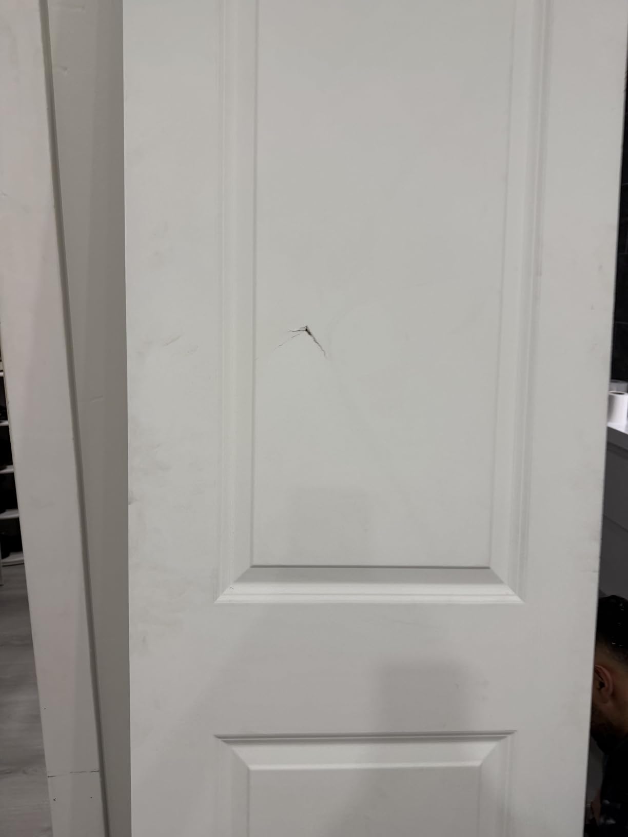 BARNSMITH 30x80 in Raised 2-Panel Arch Top White Primed Interior Door Panel | Smooth Classic Paintable Hollow Core Interior Door Slab, for Swing, Pocket, Sliding Door, Durable and Lightweight customer photo 1