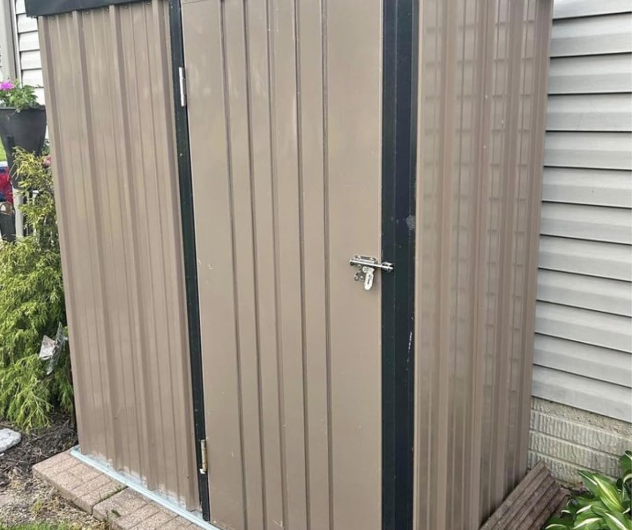 Metal Storage Shed, Outdoor Storage Building 10x14, Large Backyard Shed with Lockable Doors, Waterproof Outside Storage Shed customer photo 1
