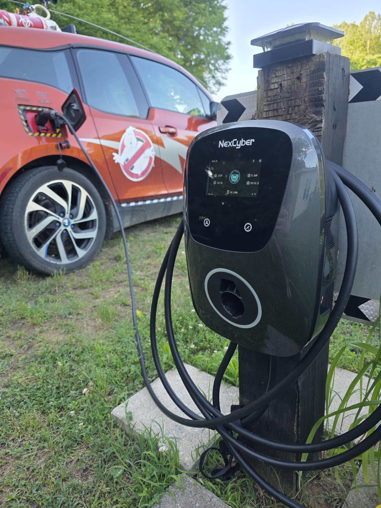 Level 2 EV Charger(WiFi APP/Plug-Play), 40A Nema 14-50 Plug, 25ft Cable ETL Certified, Home Level 2 EVSE Car Charger w/ J1772 Connector, Electric Vehicle Charging Stations (40) customer photo 2