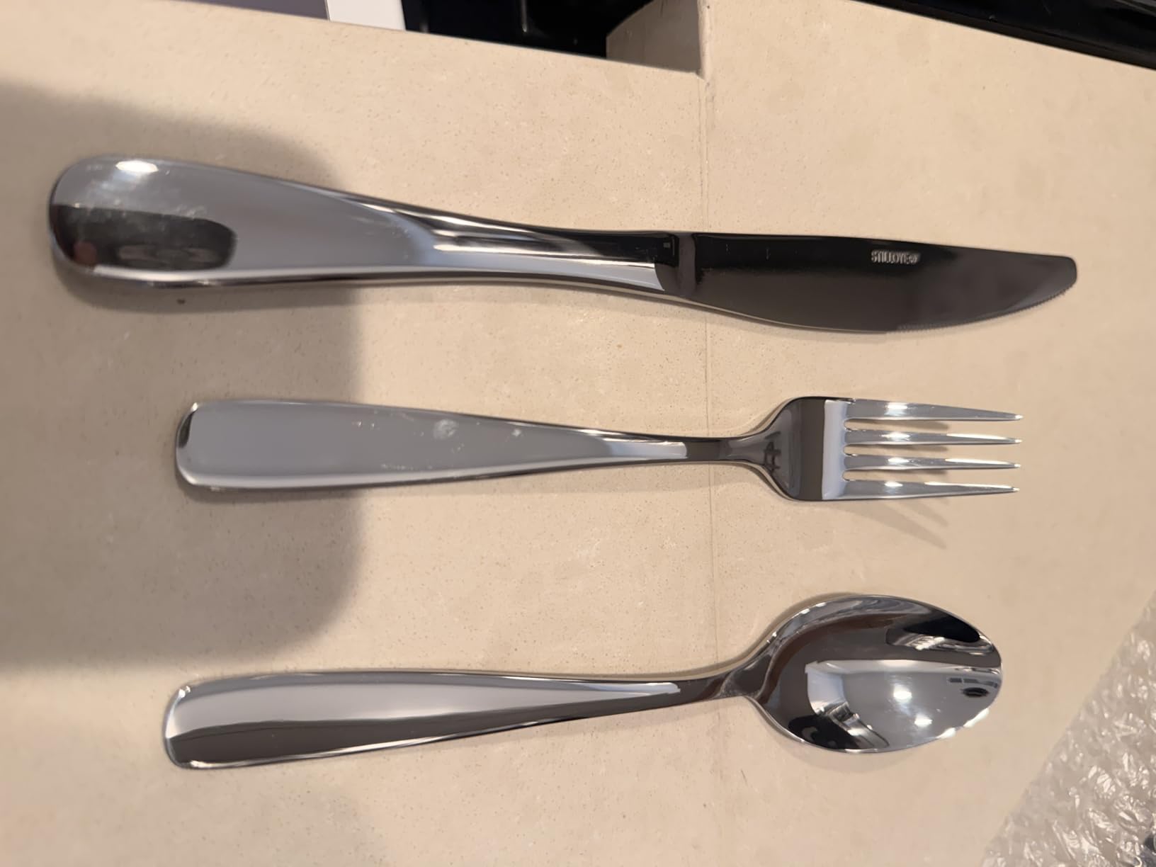 18/10 Silverware Set for 8, 40 Piece Stainless Steel Flatware Set Cutlery customer photo 1