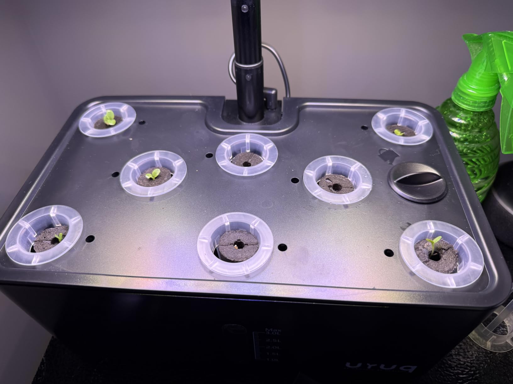 URUQ Hydroponics Growing System Garden: 8 Pods Indoor Herb Garden with Grow Light Plants Germination Kit Quiet Automatic Hydroponic Height Adjustable - Gardening Gifts for Women Kitchen customer photo 1