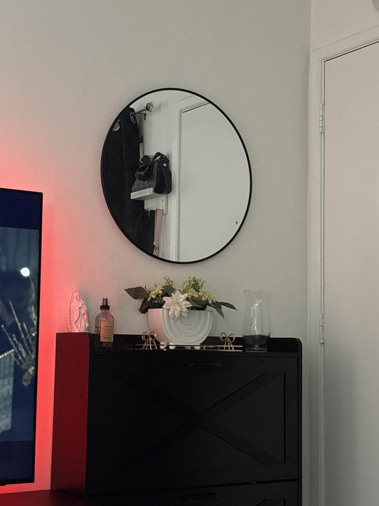 Bathroom Mirror for Wall, 30x20 Inch Arched Mirror, Matte Gold Metal Framed Bathroom Vanity Mirrors for Restroom Farmhouse, Anti-Rust, Tempered Glass, Hanging or Leaning customer photo 2