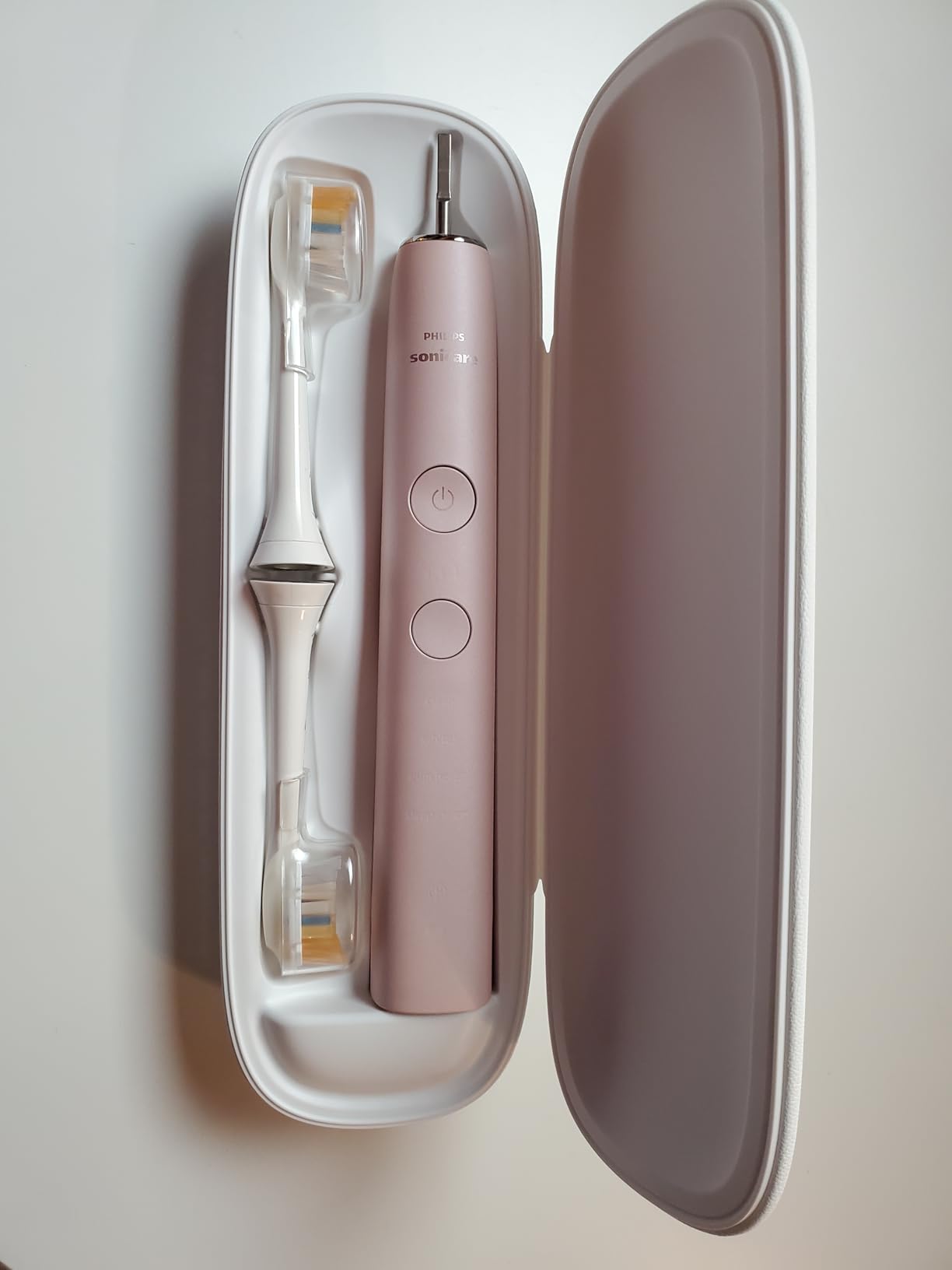 Philips Sonicare DiamondClean 9000 Electric Toothbrush Bundle, HX9912/71 | 2000% More Plaque Removal, Visual Pressure Sensor, 12 Brush Settings, App Connected, 14-Day Battery, Black & Rose Gold, 2PK customer photo 2