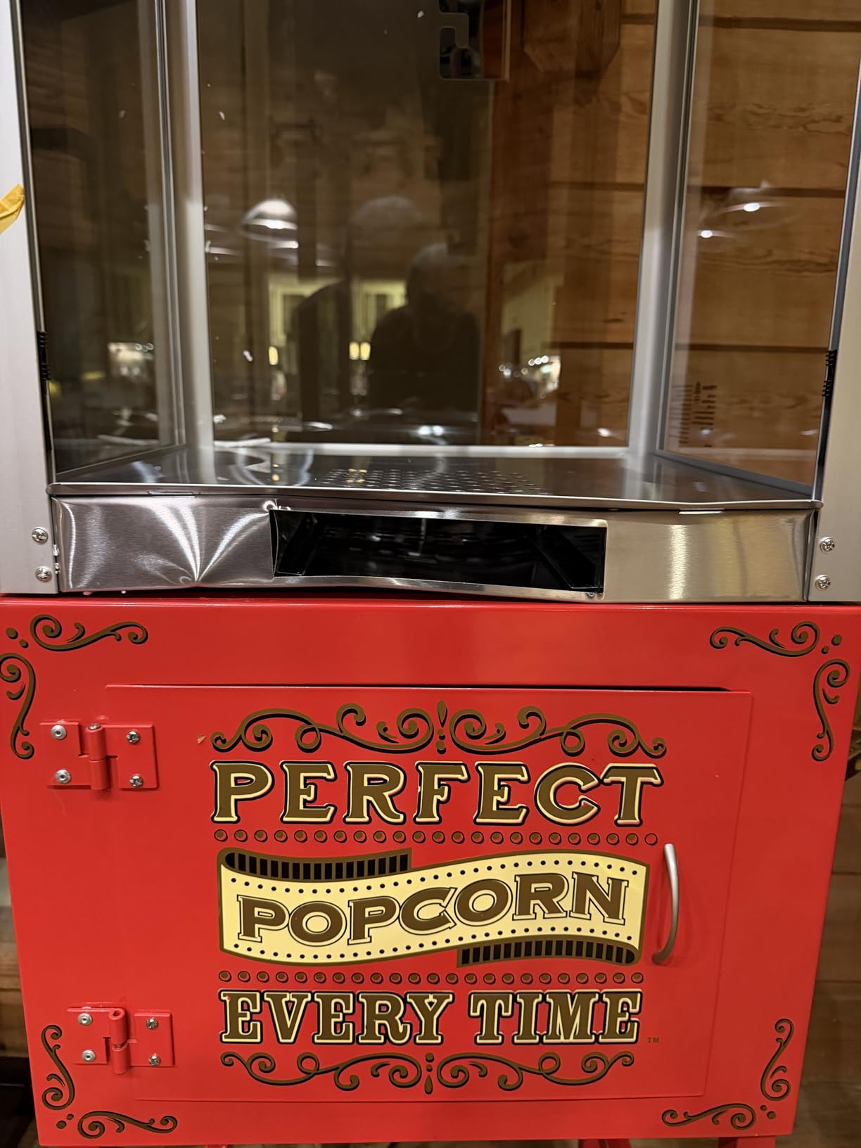 16oz Commercial Popcorn Machine, Large Countertop Popcorn Maker | 1600W, with Warming Deck, 304 Stainless Steel Kettle, ETL/UL Certified, for Theater/Concession/School/Office customer photo 1