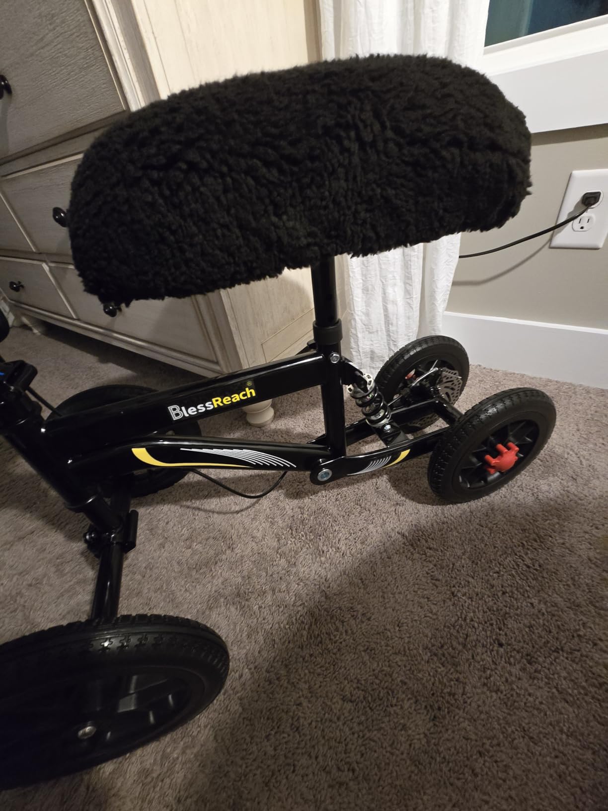 BlessReach All Terrain Knee Walker Scooter for Adults for Foot Injuries | 300lbs Foldable Leg Knee Scooter, 11