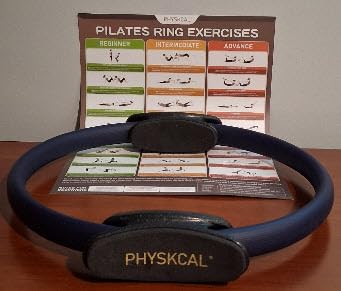 PhysKcal Pilates Ring, 15-Inch Magic Circle with Thick Padded Handle | Pilates Equipment for Toning Inner Thighs, Arms and Strengthening Cores with Workout Sheet Included customer photo 1