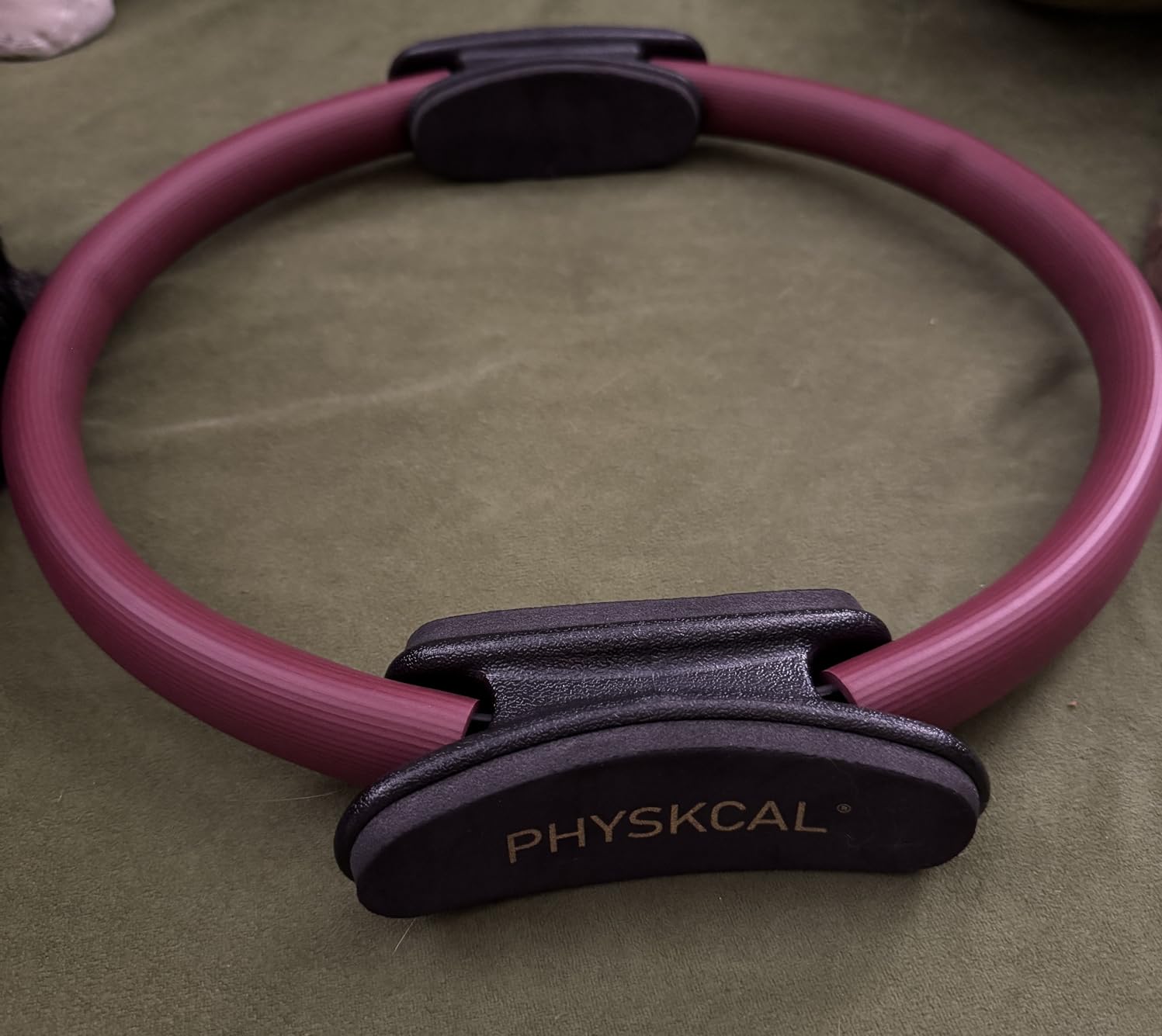 PhysKcal Pilates Ring, 15-Inch Magic Circle with Thick Padded Handle | Pilates Equipment for Toning Inner Thighs, Arms and Strengthening Cores with Workout Sheet Included customer photo 2
