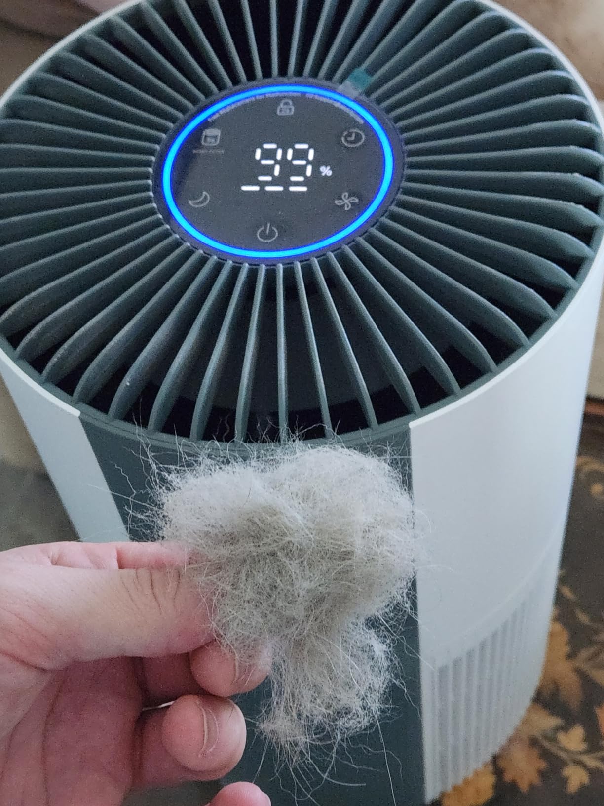 AEOCKY 4200 ft² Whole-House Air Purifier with 515 CADR, Proprietary YearChange 5-in-1 Filter for Pet Dander Smoke Odor, Washable Pre-Filter, Deodor Gel, AQI Percentage Display, for Large Room Bedroom customer photo 1