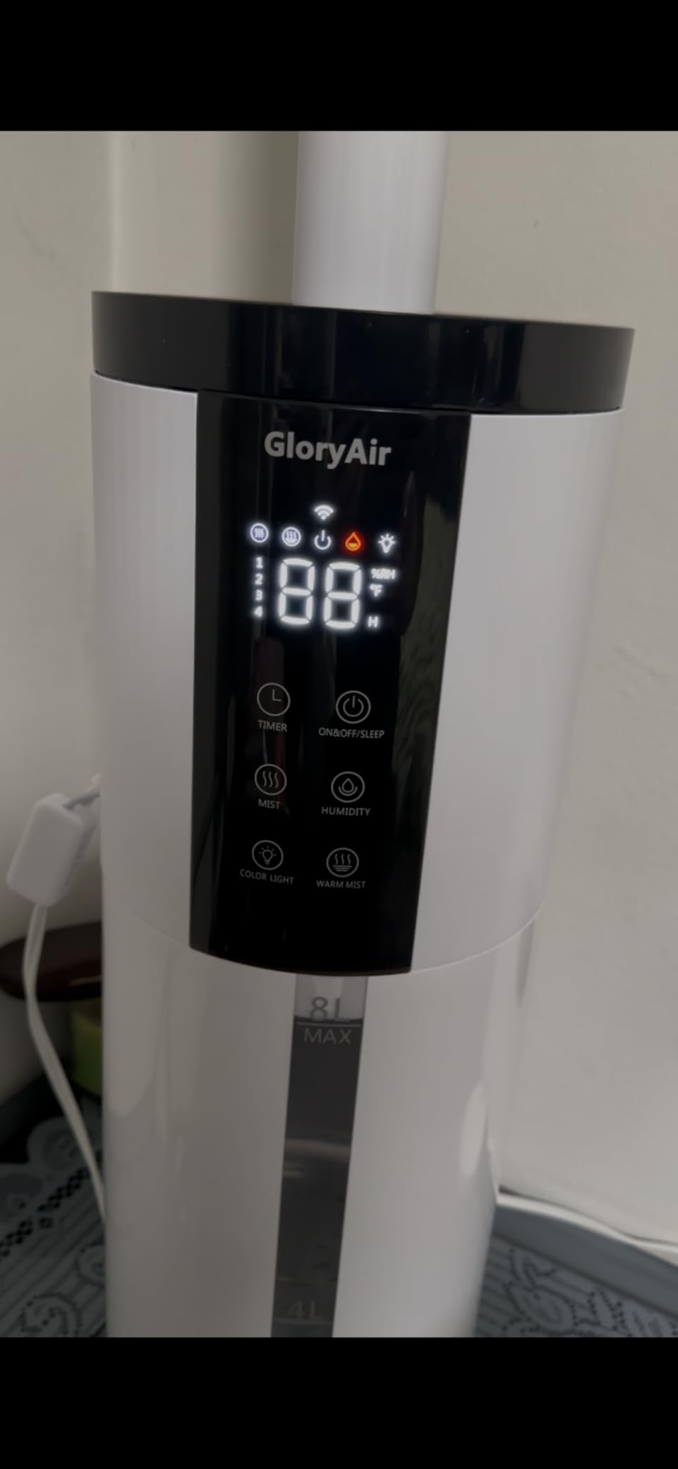 Humidifier for Large Room-6.3Gal Cool Mist, Top Fill, 3000ft2, Beige | Commercial Humidifier with 4X Atomizers, 1500mL/h Mist Output with Auto Mode, 40H Runtime, Quiet Humidifiers for Bedroom & Plant customer photo 2