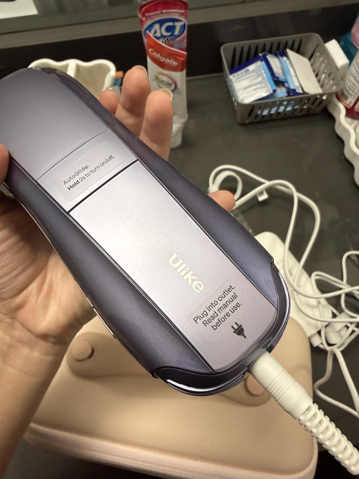 Ulike Laser Hair Removal Air 10 Deluxe Version IPL for Women and Men with Ice-Cooling Technology, Nearly Painless and Permanent Hair Reduction, At Home Hair Removal in 10mins with Skin Sensor customer photo 1