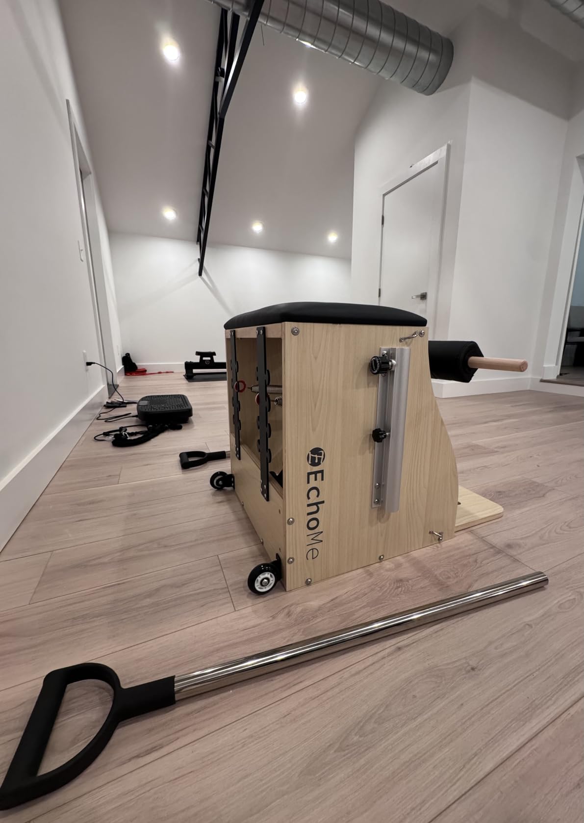 EchoMe Plates Combo Chair with Handles, Split-Pedal Stability Pilates Chair, Yoga Fitness Trainer customer photo 2