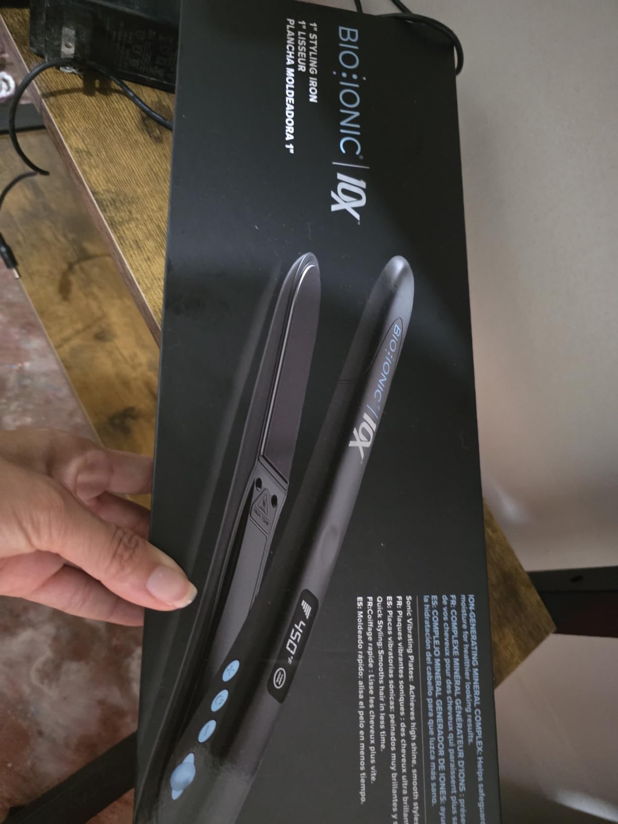 Bio Ionic 10X Styling Iron Hair Straightener with 1 Inch Sonic Vibrating Plates customer photo 1