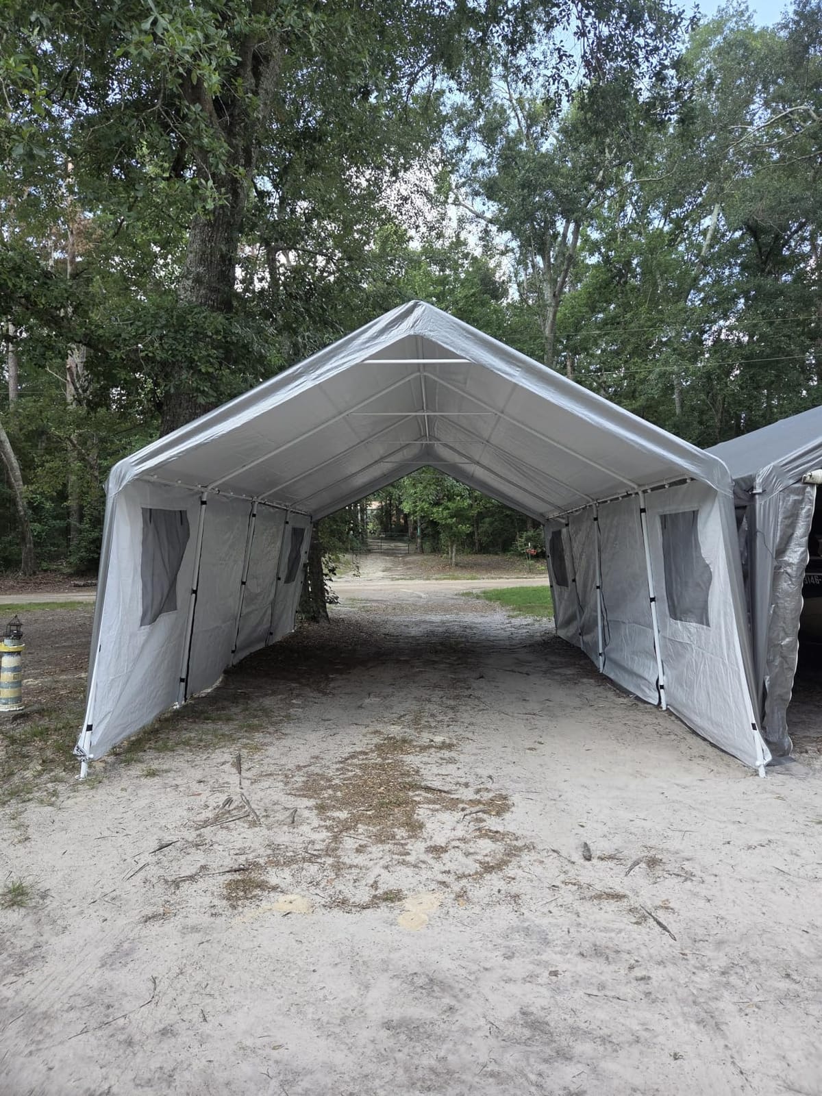 10x16 Heavy Duty Carport Canopy, Drive Through Portable Garage | Roll-Up Windows and Doors, Removable Sidewalls customer photo 1