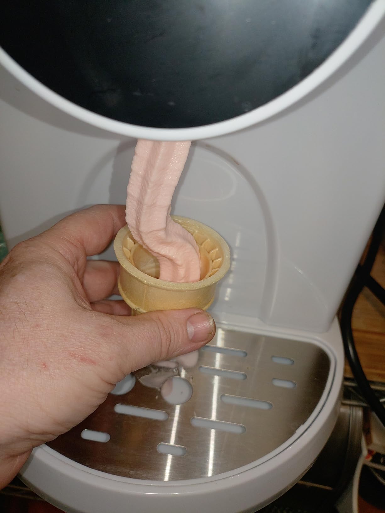 Soft Serve Ice Cream Machine 1.25Qt | No Pre-Freezing Countertop Ice Cream Maker for Home | Built-In Compressor | Adjustable Hardness, LED Display | Frozen Yogurt, Gelato, Dairy Free customer photo 2