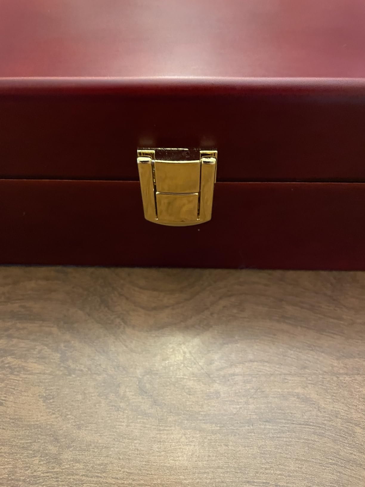 Solid Mahogany Silverware Storage Box, Silverware Chest Case with Lid and Felt Lined, Wood Flatware Storage Box for 12 sets of Utensils, Silverware Boxes for Flatware, Silverware Chest without Silverware customer photo 1