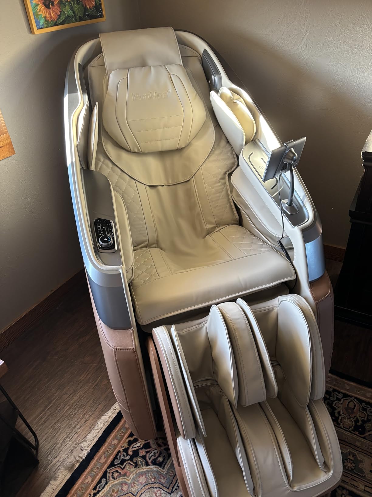 iBooMas True 4D Massage Chair, Deep Tissue Full Body Massage Chair with Adjustable 4D Pressure, AI Body Scan, 55