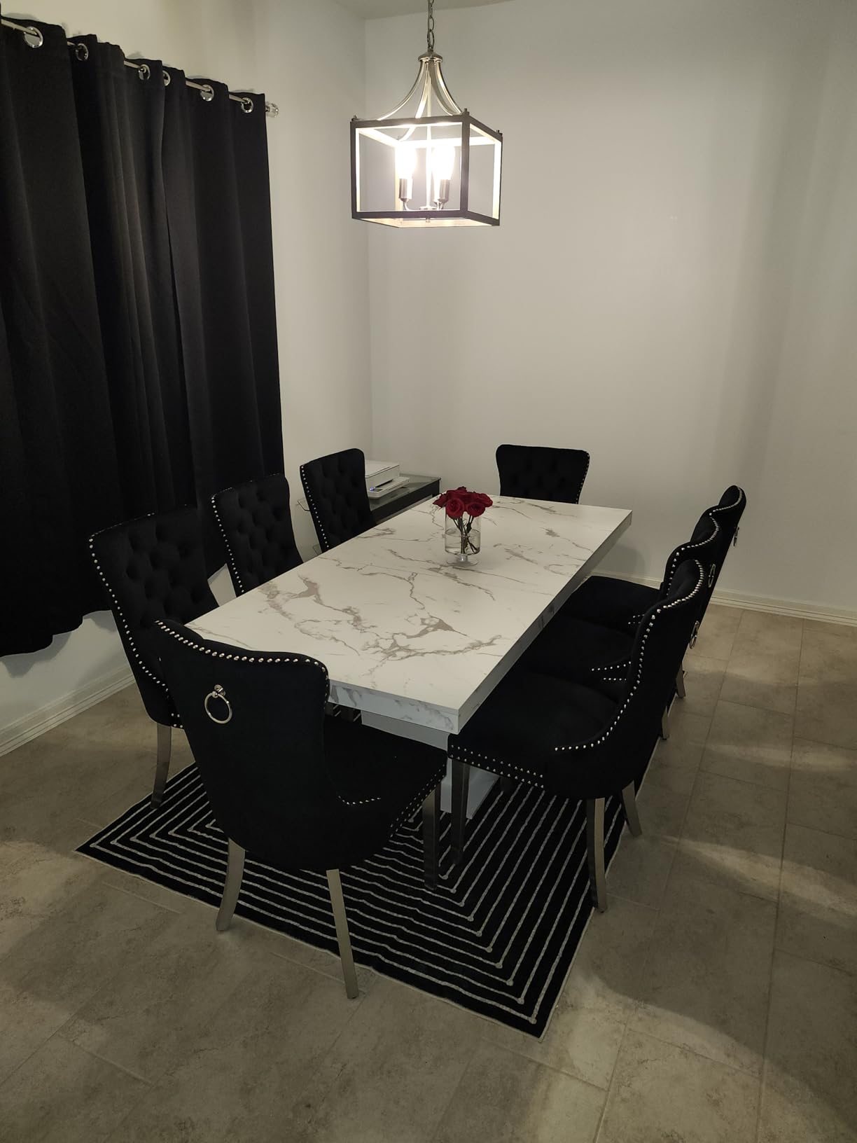 Modern Extendable Dining Table Set for 10, 94
