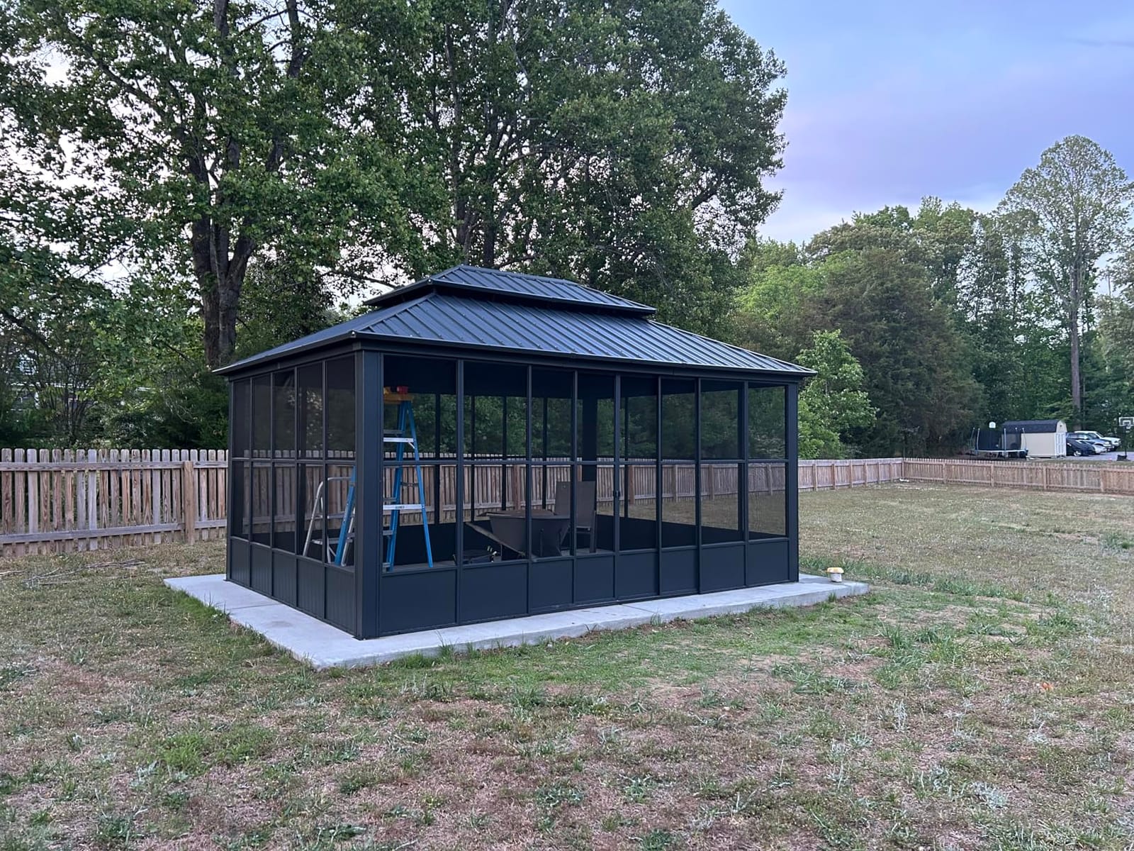 PURPLE LEAF Outdoor Solarium 10' x 15' Enclosed Gazebo with Sliding Doors customer photo 1