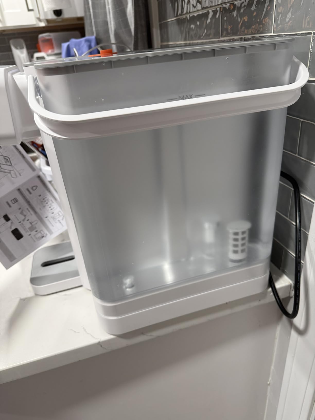 Waterdrop CT01 Countertop Water Filter System, Hot and Cold Water Dispenser | 6-Stage Filtration, 5 Temperature Options, Instant Hot and Cold Water, Touchscreen Control, White customer photo 1