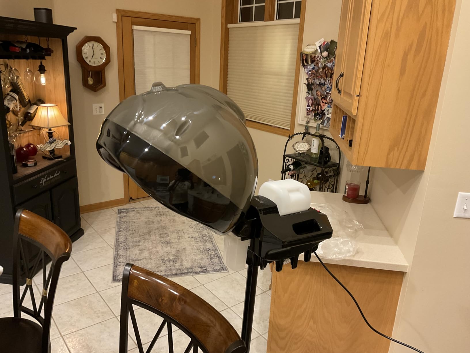 Professional Standing Hooded Hair Steamer for deep Scalp Conditioning, Adjustable time and Temperature Settings with Dry-Run Protection, Salon Station spa Equipment, Suitable for Home and Barbershop use customer photo 2