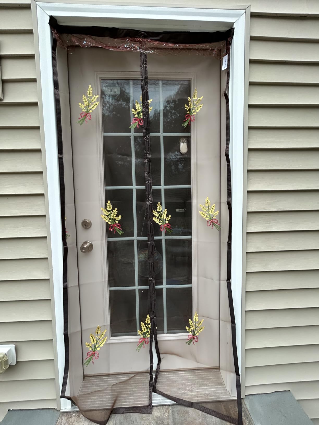 (Standard Mesh) Magnetic Screen Door 39 x 83 Inch Hands Free Door Screen customer photo 2