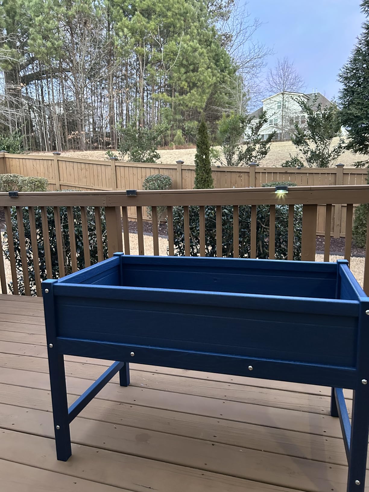 Small HDPE Raised Garden Bed, Elevated Planter Box with Legs, Outdoor All-Weather Planter Raised Beds for Seeds, Herbs, Flowers, Vegetables (Grey) customer photo 1