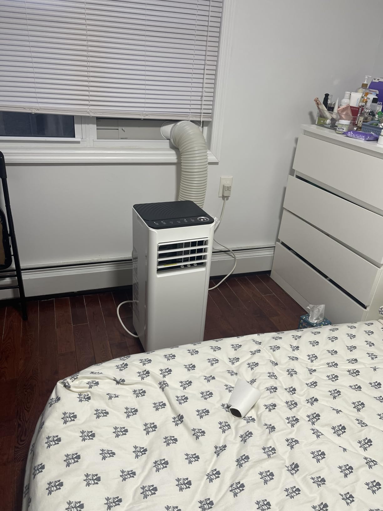 EUHOMY Portable Air Conditioners, 8,000 BTU AC for Rooms Up to 350 Sq. Ft. | 350 CFM, 4 Modes (Cool, Dry, Fan, Sleep), Remote & Panel Control, Easy Installation, 20-50 in. Window Kit, 50dB, 24h Timer customer photo 1