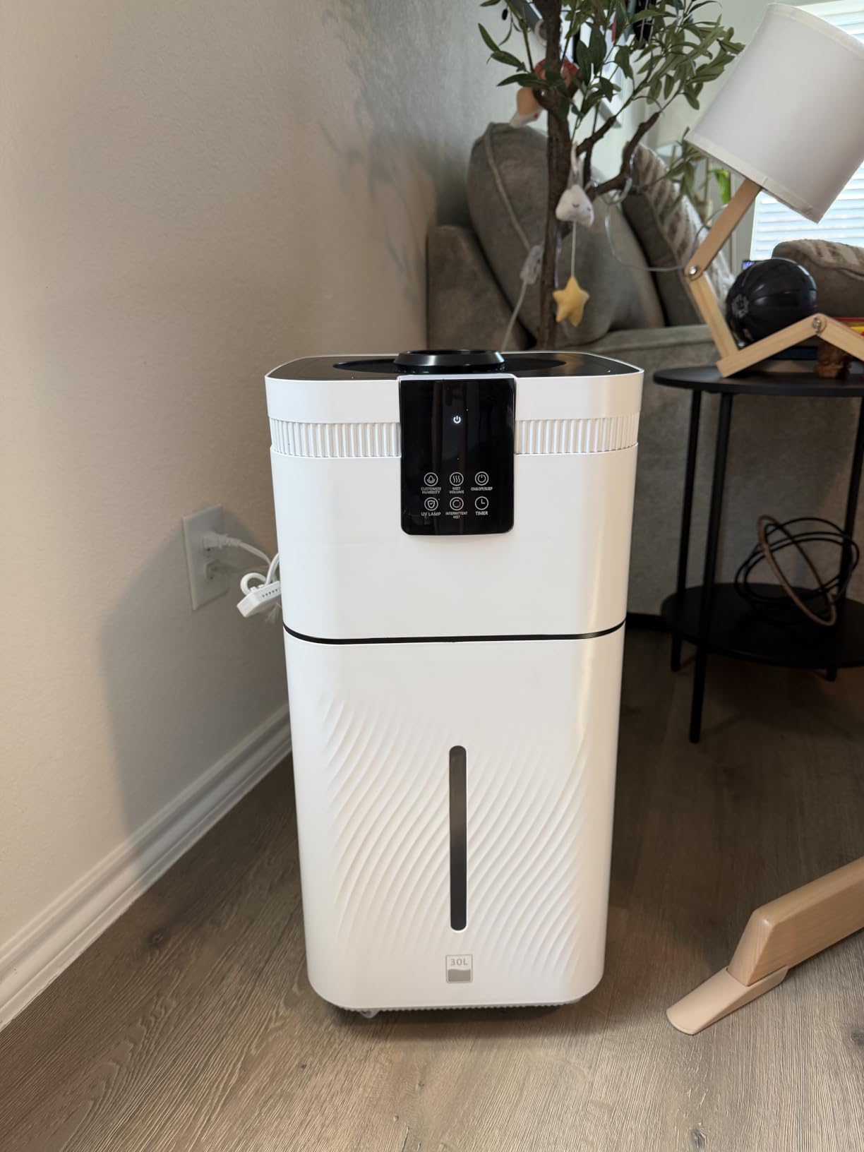 30L/7.93Gal Commercial Humidifier for Large Room 4200 sq ft, 3000mL/H Whole House Humidifiers with Supersized Cool Mist, Quiet Humidifiers for Bedroom, Home, Office, Plants, Warehouse customer photo 1