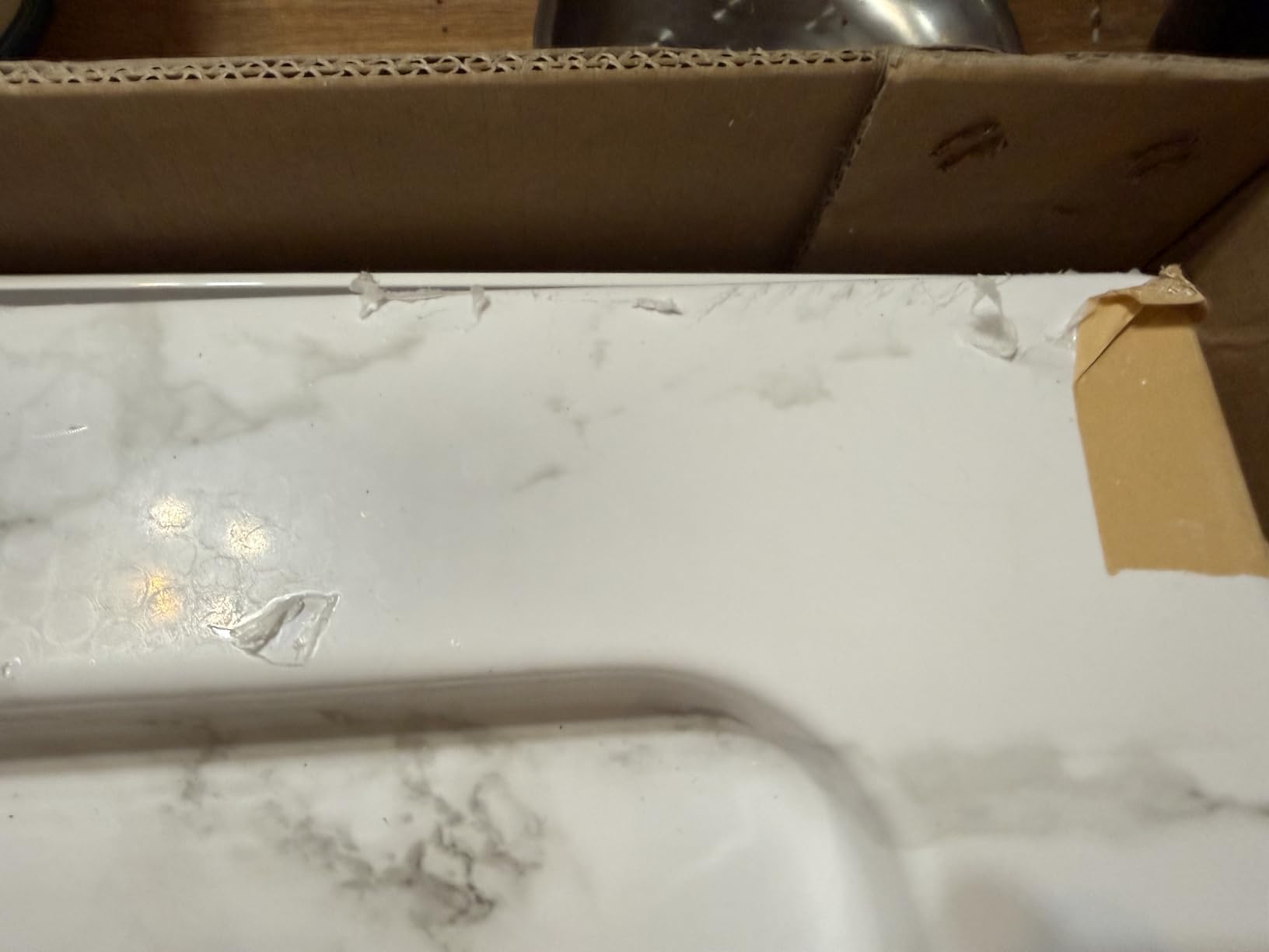 KPUY 60'' X 32'' Shower Base Pan with Reversible Install, Carrara White | Slip Resistant Design, Left or Right Drain, Non-Integrated Flange, Easy to Clean customer photo 2