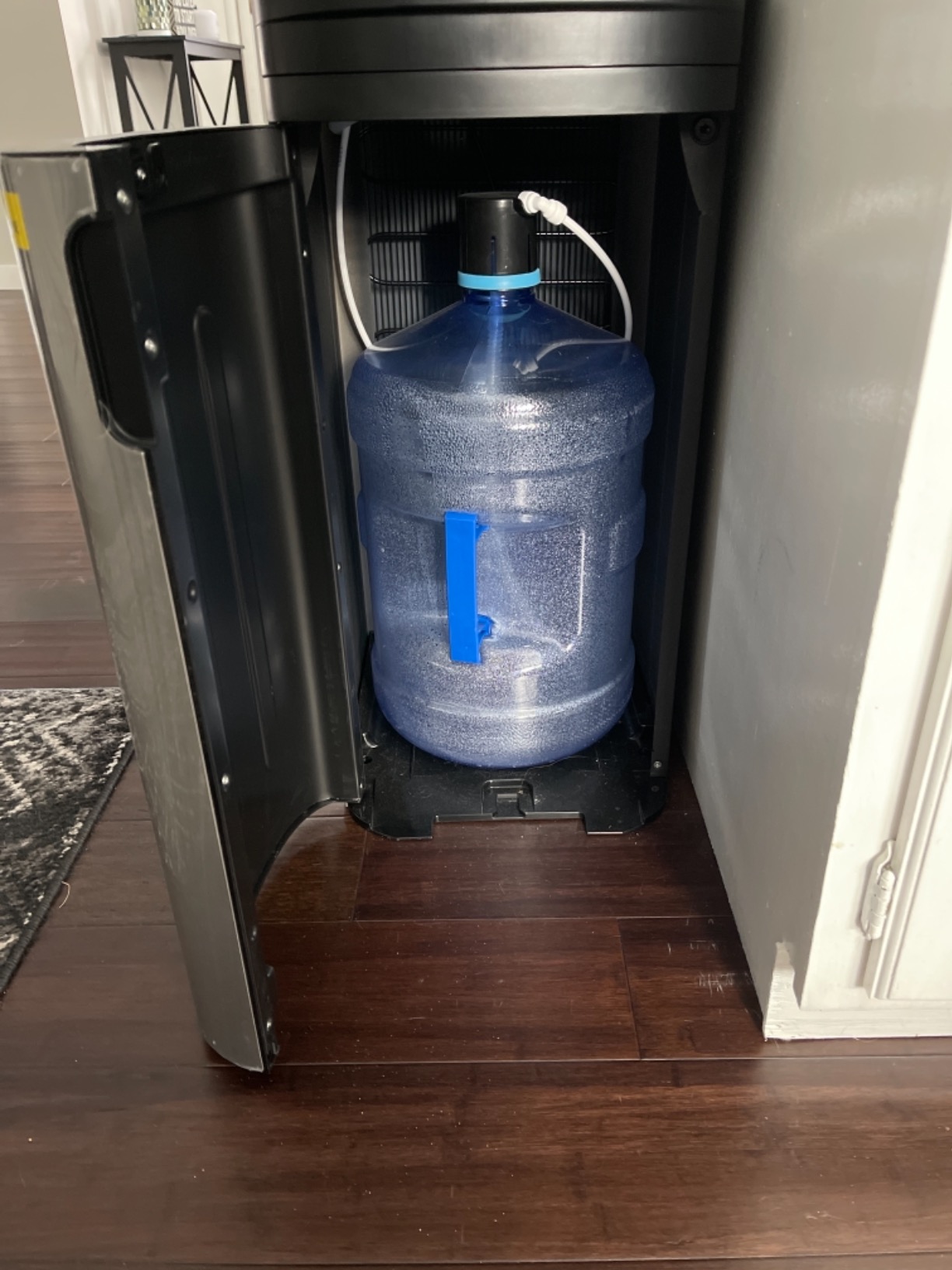 Euhomy Self-Cleaning Bottom-Loading Water Dispenser, Compatible with 5 Gallon Bottles - 3 Temperature Settings with Hot, Room & Cold Water Outlets, Childproof Lock, Night Light & LED Display,Black customer photo 1