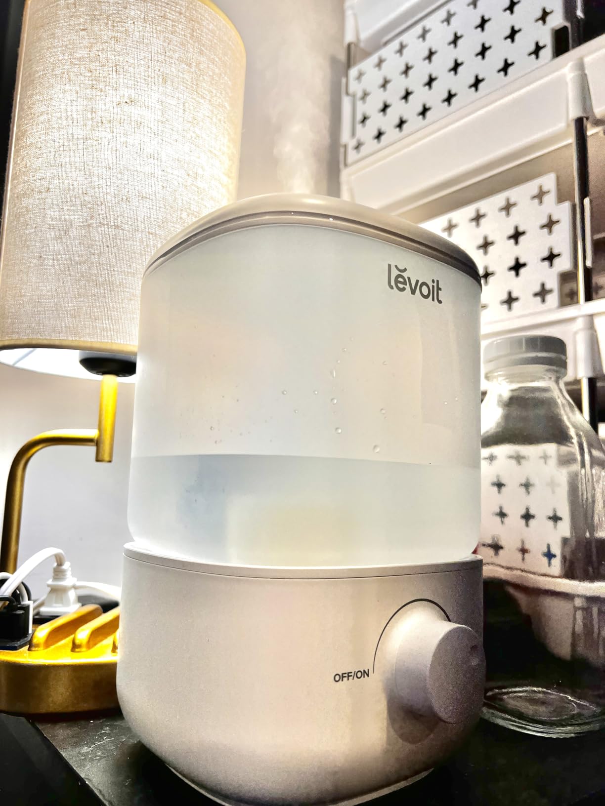 LEVOIT Humidifiers for Bedroom, 4.2L Top Fill for Large Room, 42H Runtime | 42H Runtime, Easy to Clean, 21dB Quiet Cool Mist for Baby, Plants, Night Light, Essential Oil Diffuser customer photo 1