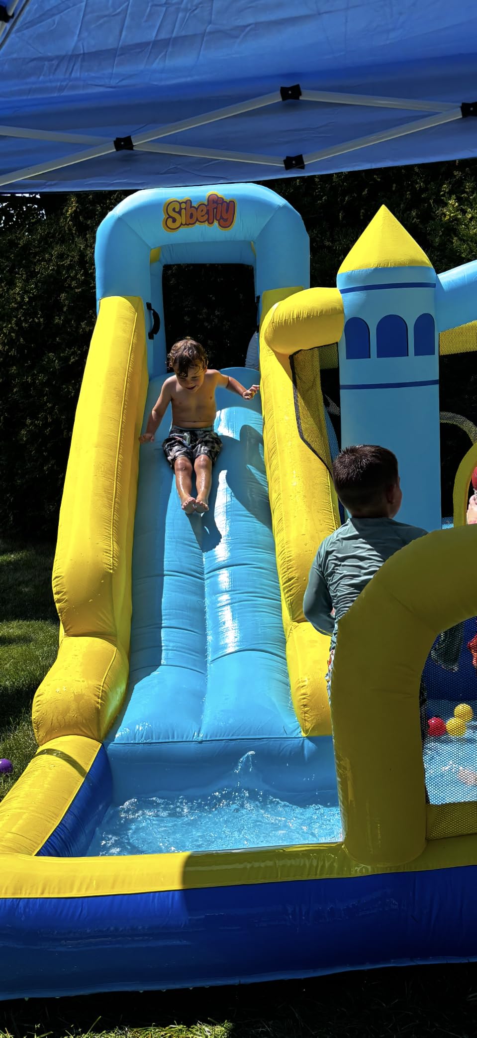 Bounce House, 8-in-1 Gameplay Mode Inflatable Bounce House for Kids | Sturdy and Durable Bouncy House with Blower, Bouncy Castle with Slide, Great for Indoor, Outdoor & Backyard, Birthday Parties customer photo 1