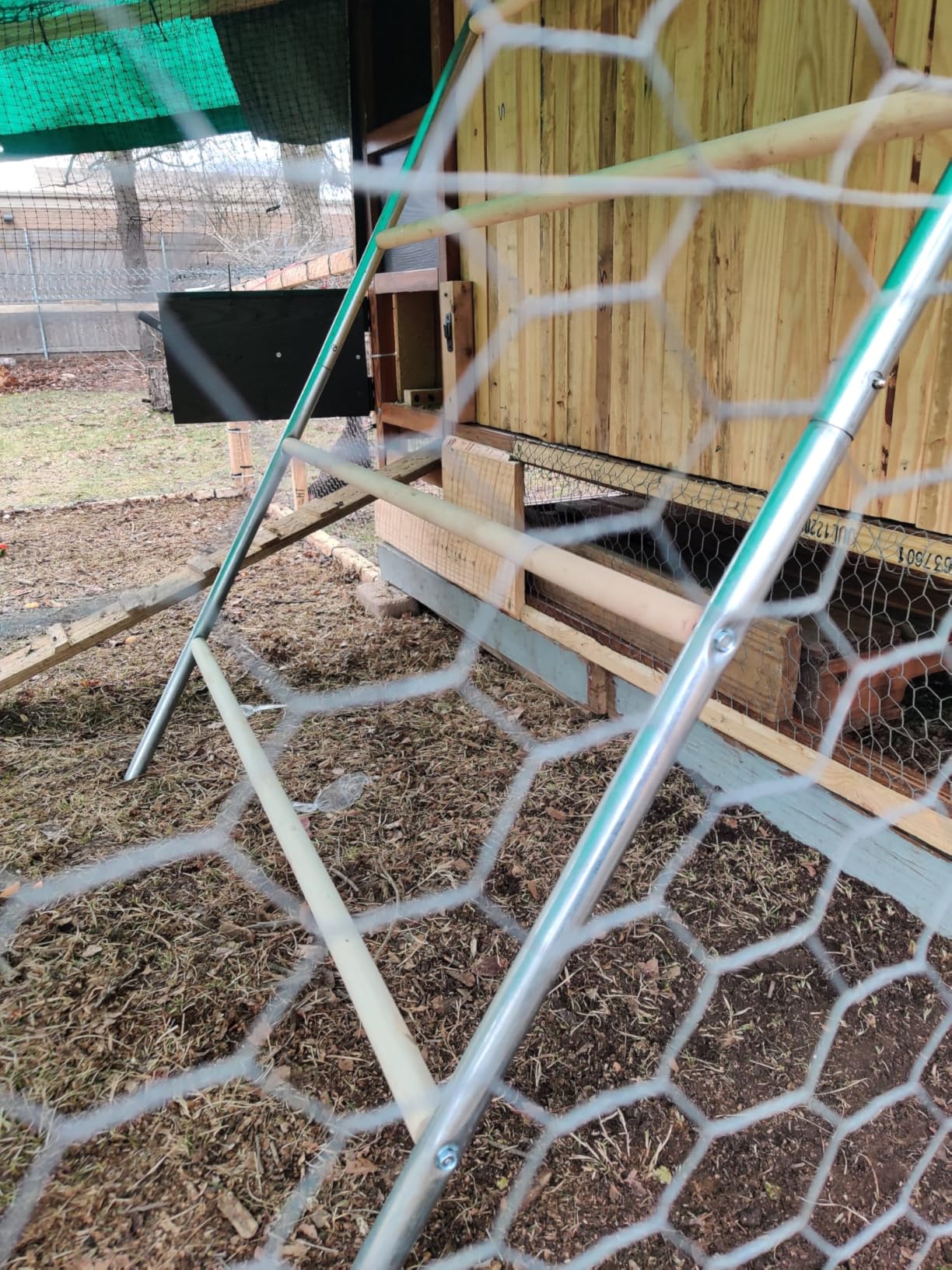 Extra Large Chicken Coop, 26x10x6.6FT Metal Chicken Run for Yard with Feeding Door, Walk-in Chicken Pen, Outdoor Poultry Cage with Anti-UV Cover customer photo 1
