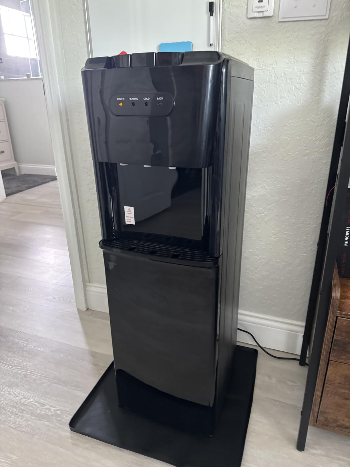 Manastin Bottom Loading Water Cooler Dispenser, Matte Black | 3 Temperature Settings - Hot, Cold & Room, Empty Bottle Indicator, Child Safety Lock, Ideal for Office, Home, Living Room customer photo 2
