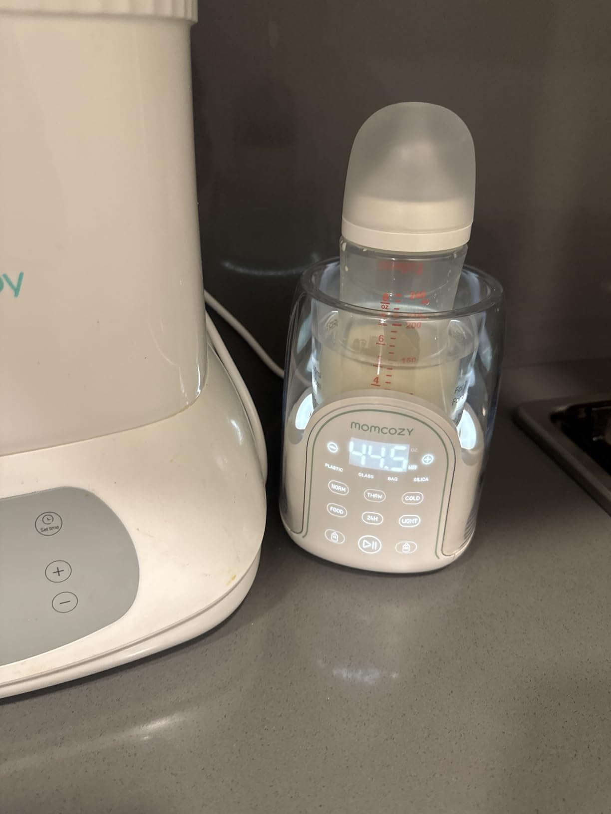 Momcozy NightPro Bottle Warmer for Baby Breast Milk with Night Light | Easy Night Feeding, BPA-Free Tritan, Fast & Even Heating with Nutrients Preserved, Newborn Breastfeeding Essentials for Mom customer photo 2