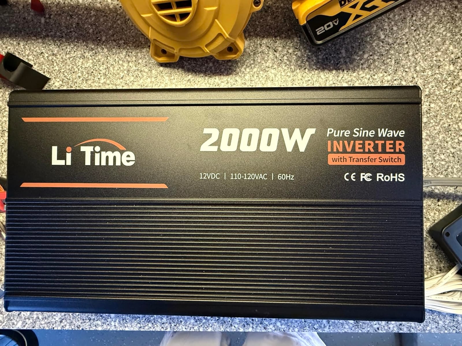 Litime 2000W Pure Sine Wave RV Inverter with 20ms Automatic Transfer Switch (ATS), 12V DC to 120V AC Converter for RV, Truck, Home, Camping - 4000W Surge Power, Remote Monitoring, USB & Type-C customer photo 2