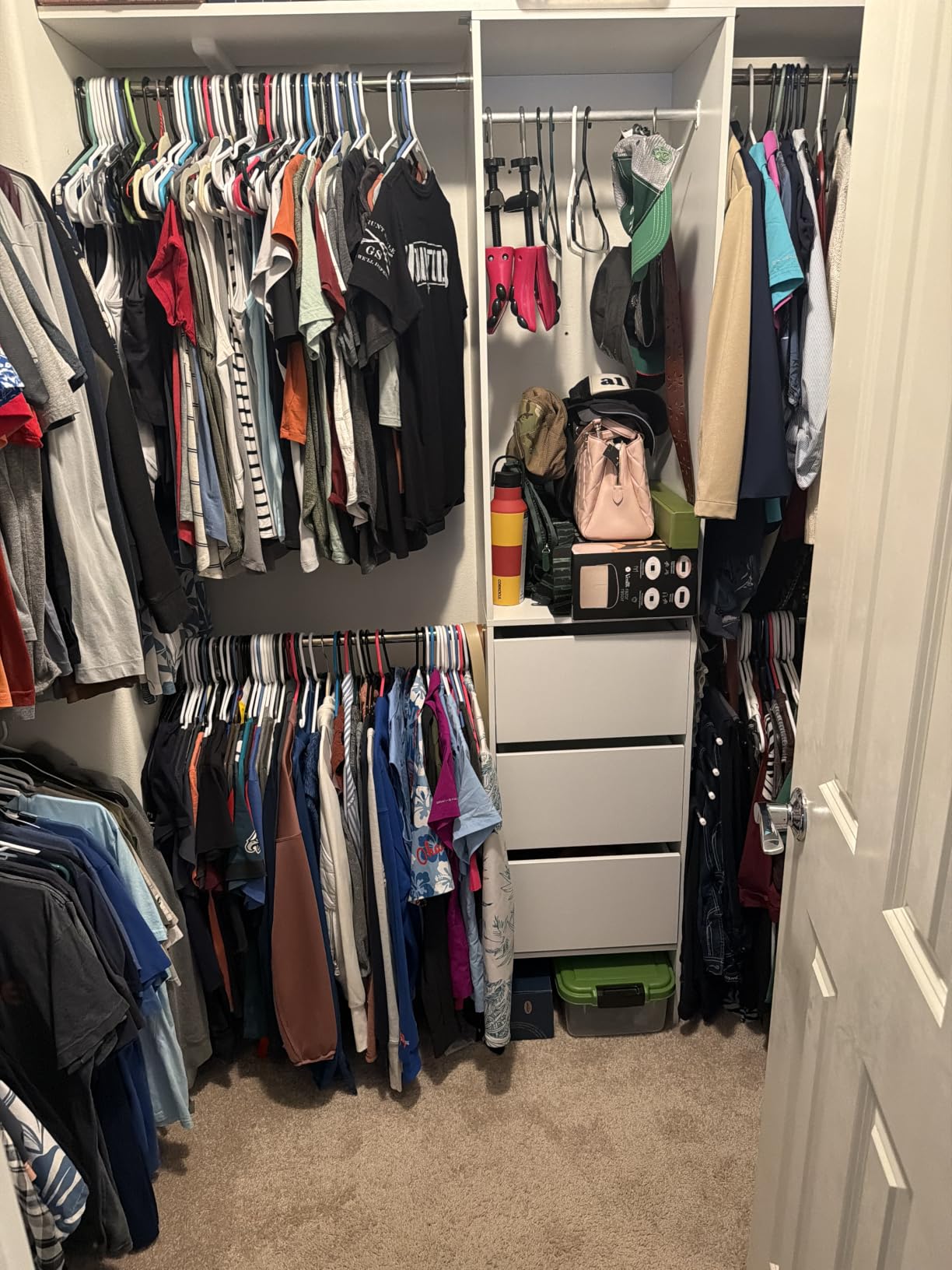 SONGMICS Closet System, Customizable Walk-In Closet Organizer System with Adjustable Hanging Rods and Storage Shelves, White, Fits Spaces 4-9.6 ft URGR040WZ01S customer photo 2