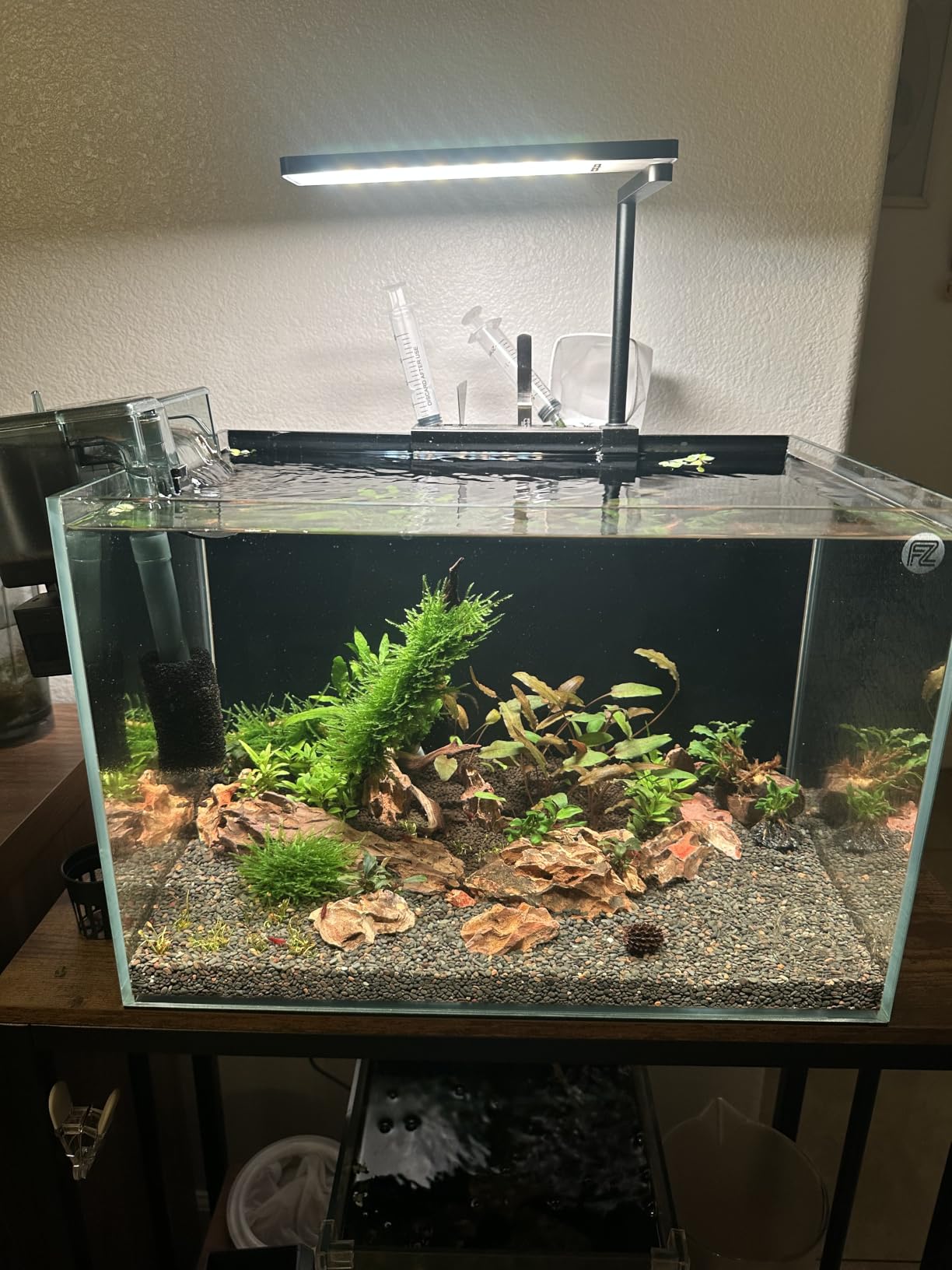 FZONE Solo Series Nano LED Aquarium Marine Reef Light, Smart App-Controlled and Dimmable, for Rimless Saltwater and Reef Coral Tanks customer photo 1