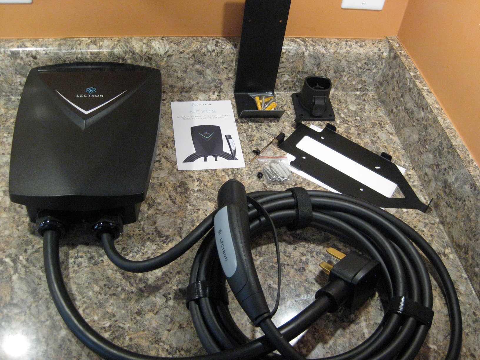 Lectron Tesla NACS Level 2 EV Charger, UL2594 Certified (ETL Listed), 40A 240V Nexus Charging Station, 23ft Cable & Tesla Holder, NEMA 14-50 Plug-in, Compatible with Tesla Model S/3/X/Y & NACS (J3400) customer photo 1