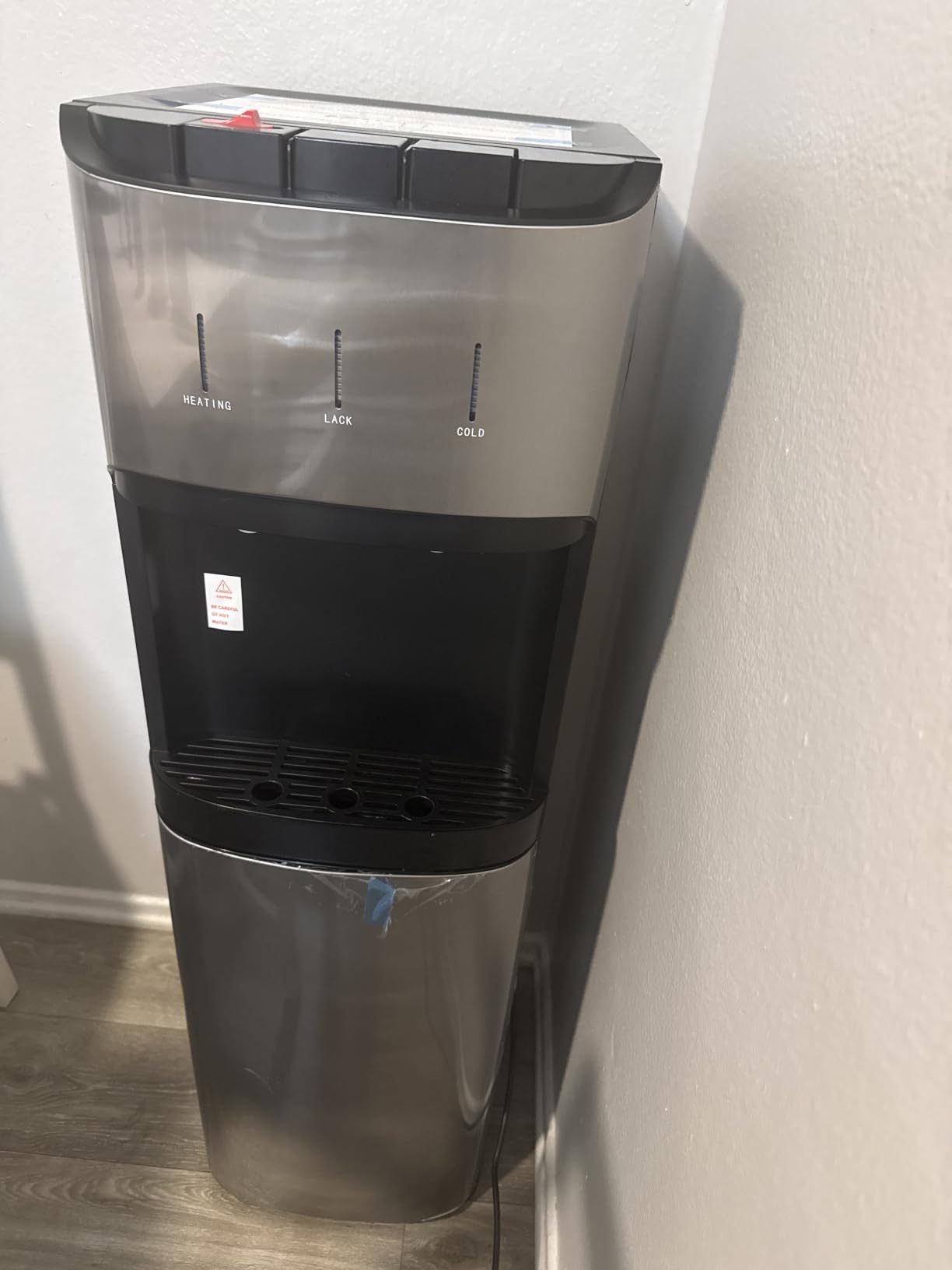 Manastin Bottom Loading Water Cooler Dispenser, Satin Silver customer photo 1
