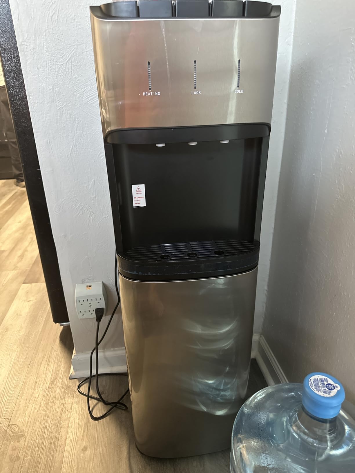 Manastin Bottom Loading Water Cooler Dispenser, Satin Silver customer photo 2