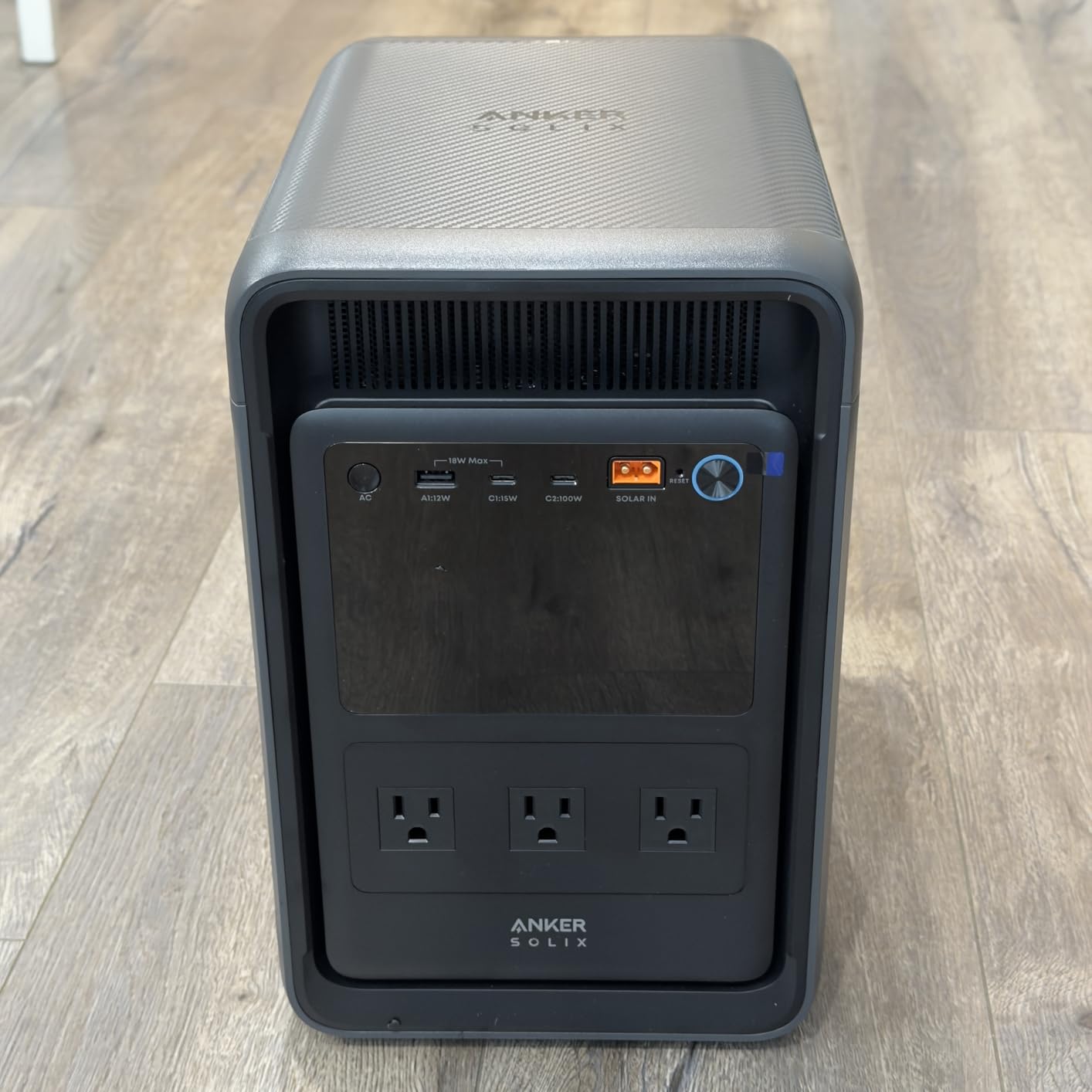 Anker SOLIX S2000 Portable Power Station, 2,010Wh, 1,500W, Home Backup, UPS | 2,010Wh LiFePO4 Battery, Up to 35-Hour Fridge Backup, 1,500W Solar Generator for Home, UPS, Outdoor, and Emergency Use customer photo 1