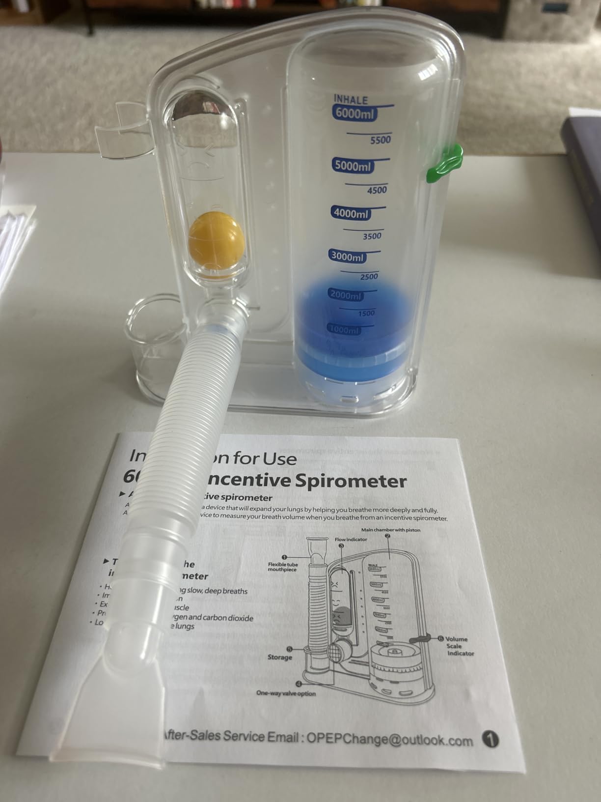 Incentive Spirometer, Breathing Exercise Device for Lungs, Lung Exerciser Device customer photo 1