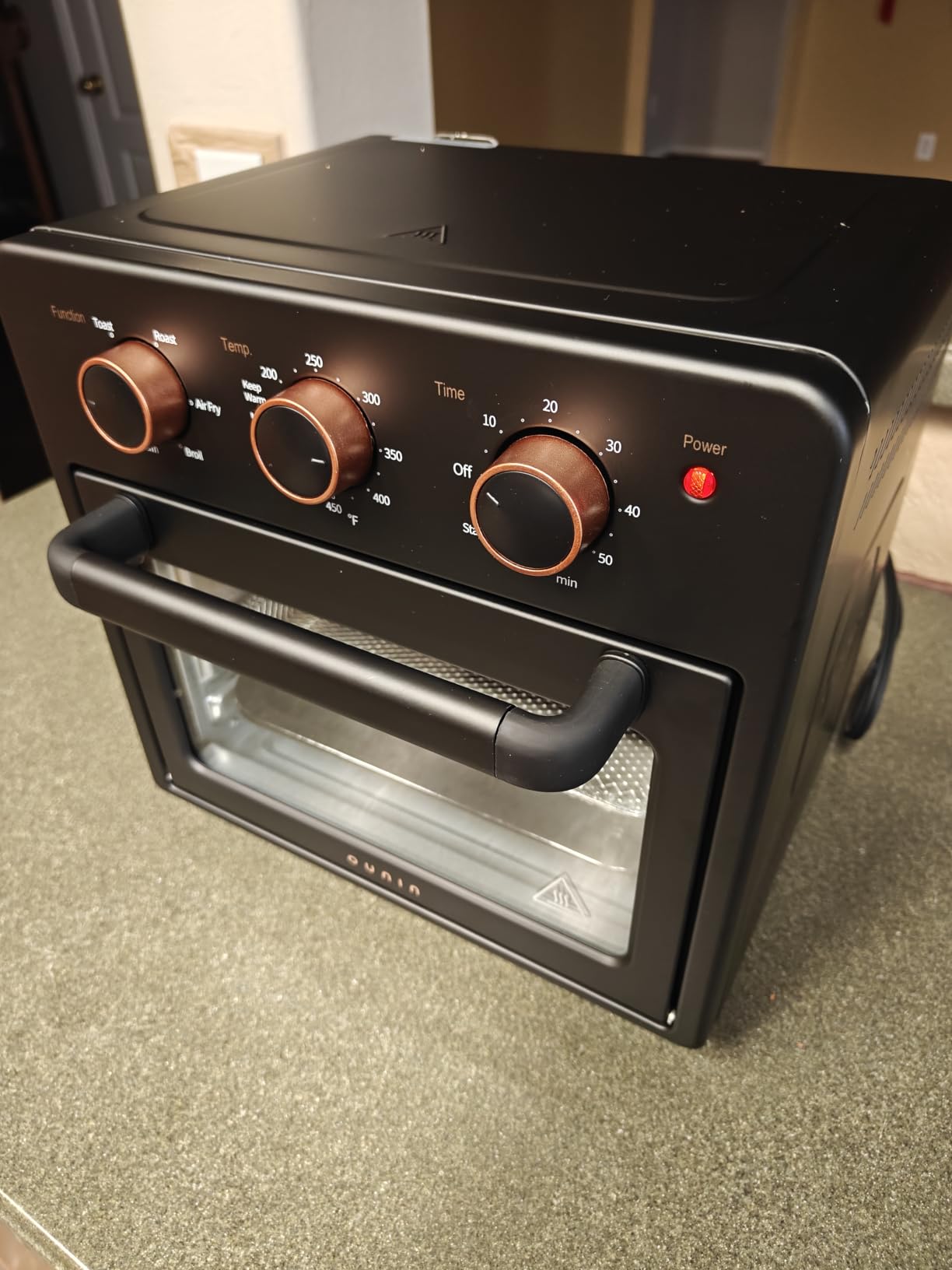 OUNIN 24L Steam and Air Fryer Combo Countertop Oven, 11-in-1 Convection Baking and Steam, Bake, Broil, Dehydrate, 304 Stainless Steel, Fast Cooking with Precise Electronic Temperature Control, for Gifting customer photo 1